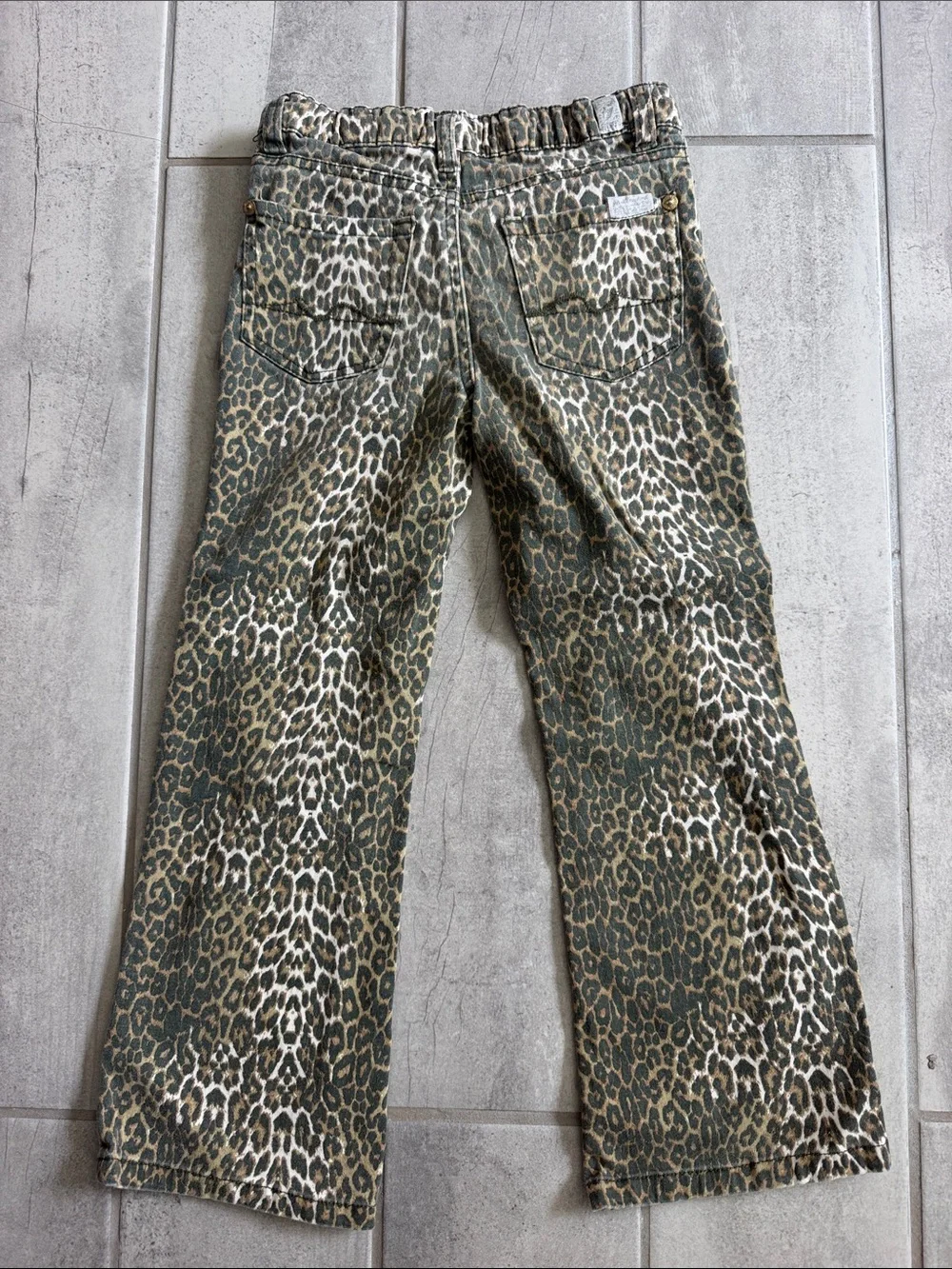 7 for All Mankind Girls Leopard Print Jeans Size 6X